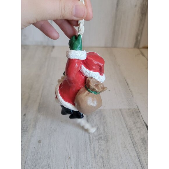 Santa Claus climbing rope tree ornament Xmas - Picture 7 of 7